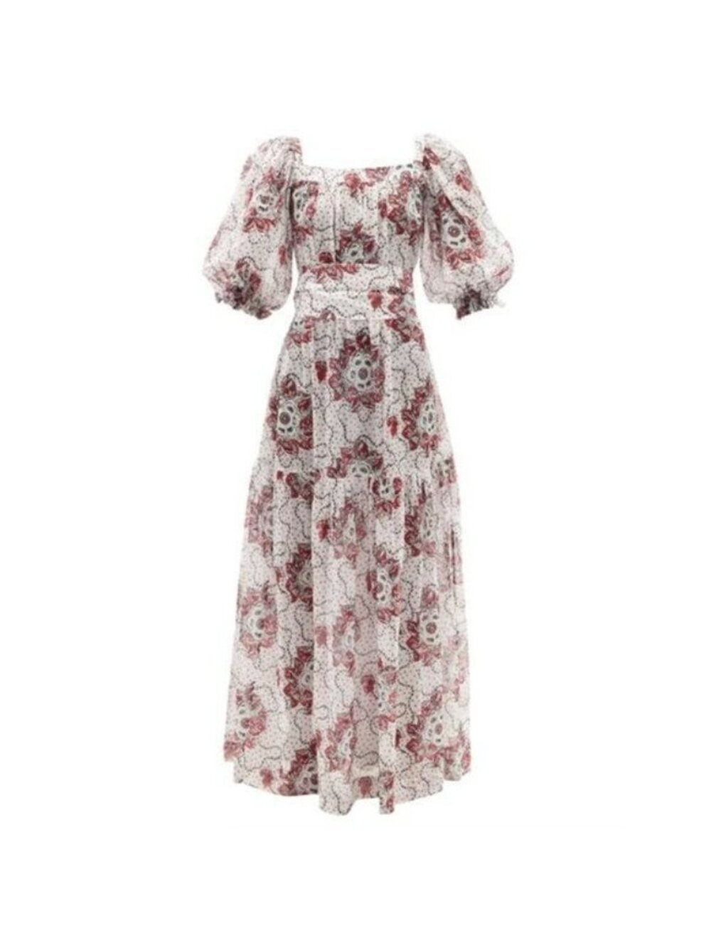 Nwt The Vampire's Wife The Guardian Meadow-Rose Print Cotton Poplin Dress Us12 — image 2 of 8